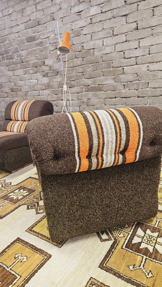 Image 1 of Pair De Chauffeuses 1970 Vintage