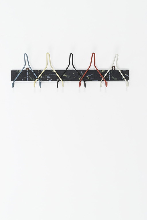 Colorful vintage coat rack