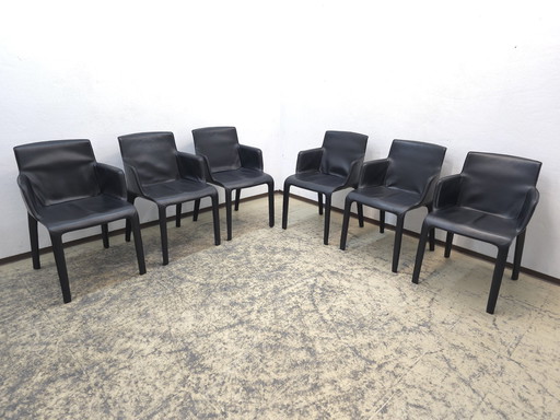 6 Walter Knoll Gio chairs Designer chair Leather chair Modern Dining chair