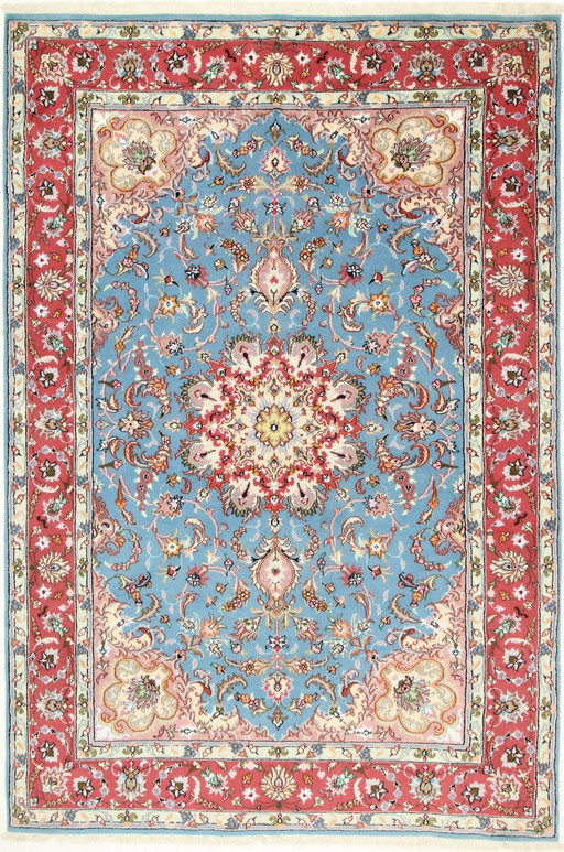 Original Hand-Knotted Persian Carpet Tabriz 293 X 197 Cm New , Unused