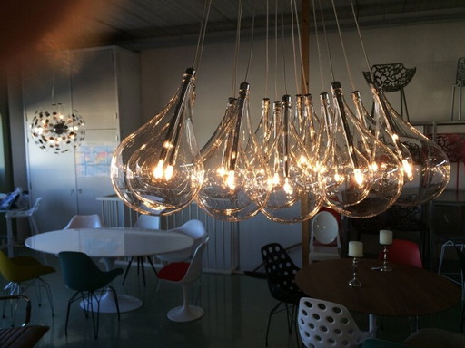 Lampada a sospensione vintage con lampadine a grappolo