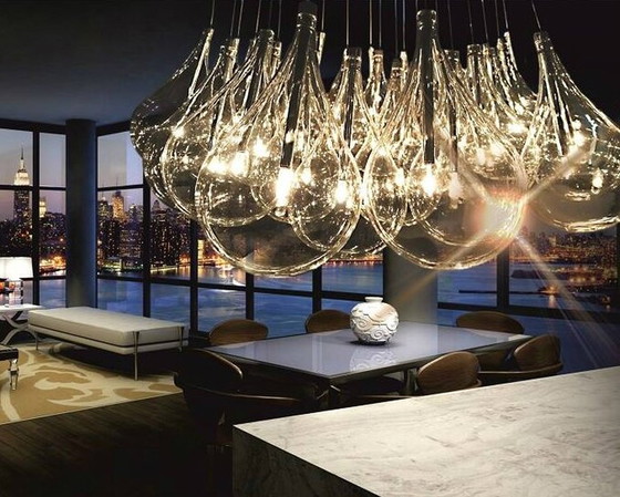 Image 1 of Vintage cluster bulb pendant lamp