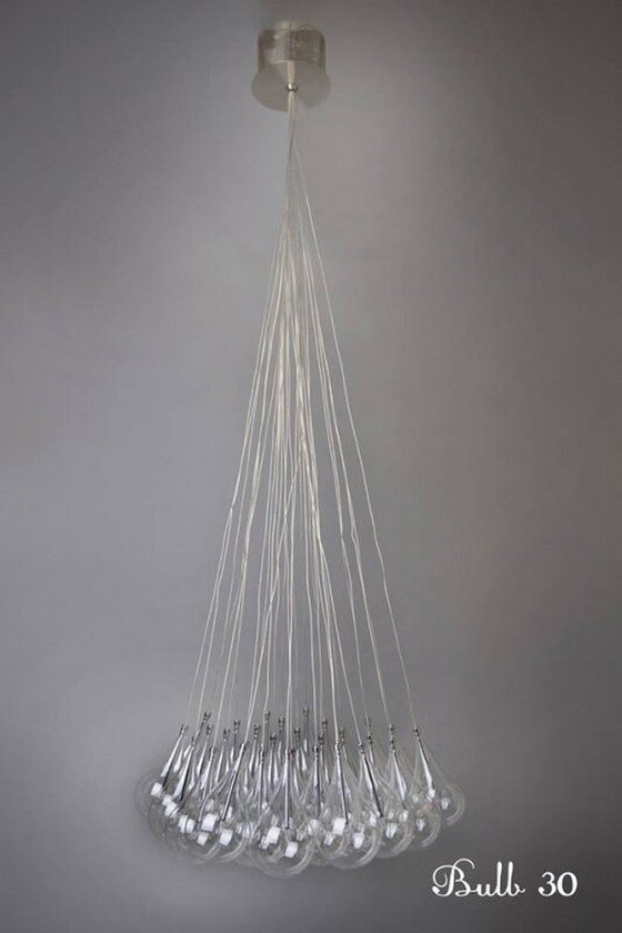 Image 1 of Vintage cluster bulb pendant lamp