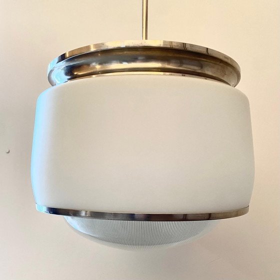 Image 1 of Artemide Pendant Kappa Model By Sergio Mazza