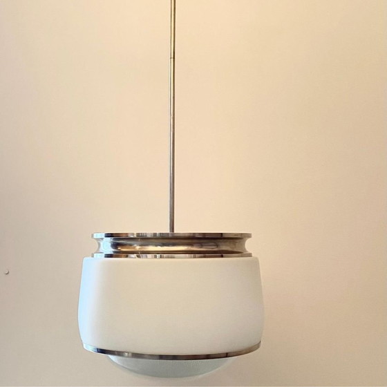 Image 1 of Artemide Pendant Kappa Model By Sergio Mazza