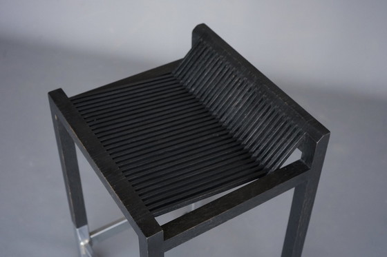 Image 1 of Drawing stool with slats by Ruud Jan Kokke, 1970S