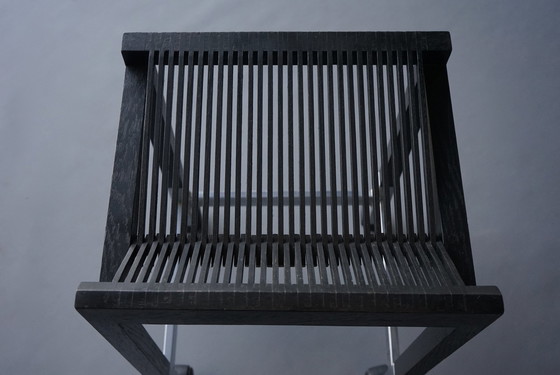 Image 1 of Drawing stool with slats by Ruud Jan Kokke, 1970S