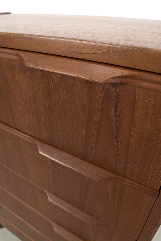 Image 1 of Danish teak chest of drawers