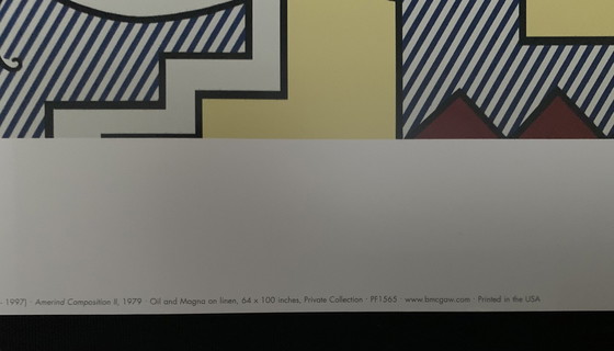 Image 1 of Roy Lichtenstein, Signed With Registration In Impressum Copyright '2005 Estate Of Roy Lichtenstein'. Offset lithograph.