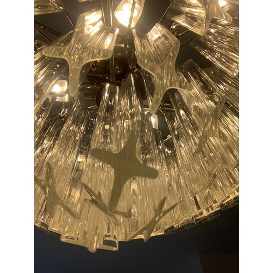 Image 1 of Lampadario vintage in vetro di Murano Quadriedro degli anni '70