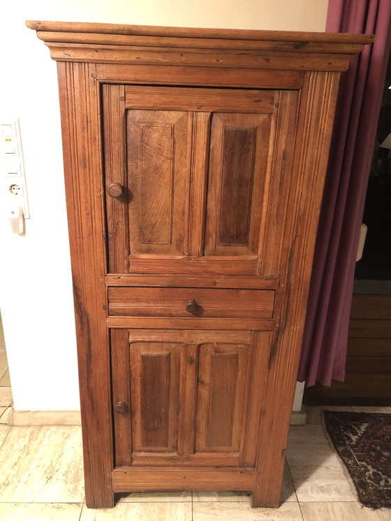 Image 1 of 2 Door Oak Spindle Cabinet