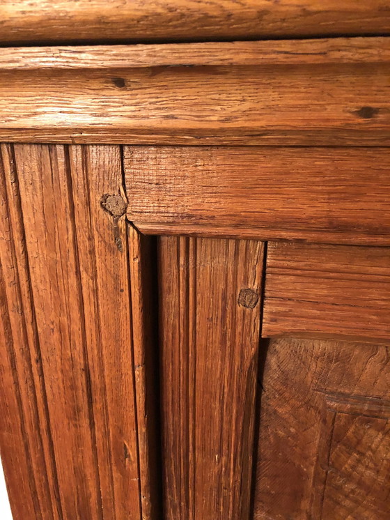 Image 1 of 2 Door Oak Spindle Cabinet