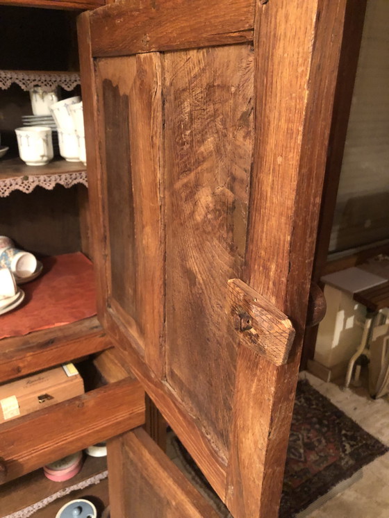 Image 1 of 2 Door Oak Spindle Cabinet