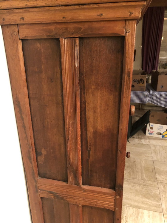 Image 1 of 2 Door Oak Spindle Cabinet