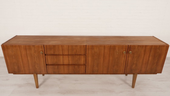 Image 1 of Vintage sideboard | Walnut | Sleek design | 240 cm