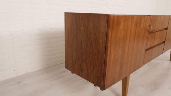 Image 1 of Vintage sideboard | Walnut | Sleek design | 240 cm