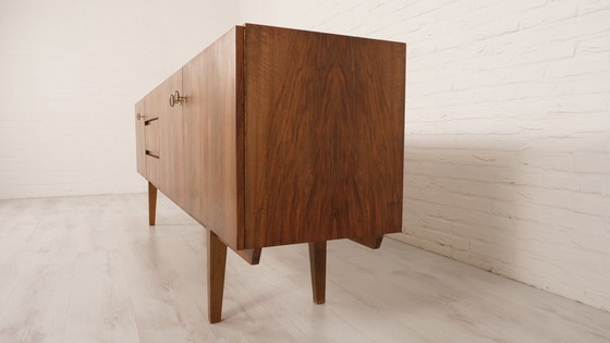 Image 1 of Vintage sideboard | Walnut | Sleek design | 240 cm