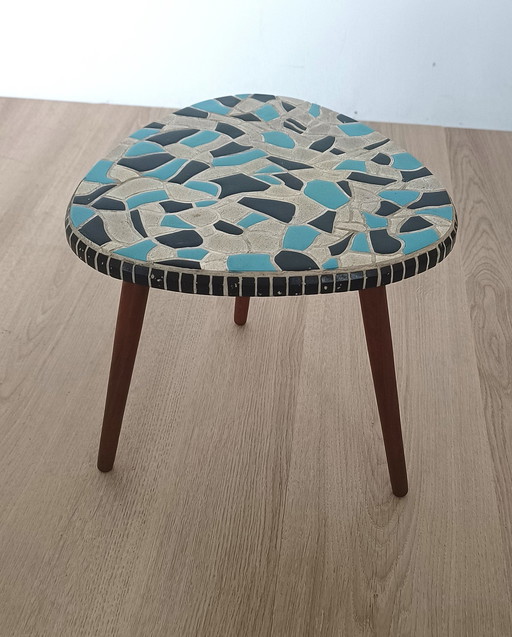 Fifties Side Table With Ceramic Top