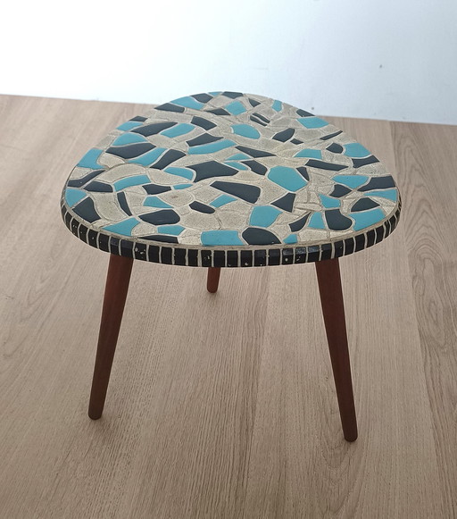 Fifties Side Table With Ceramic Top