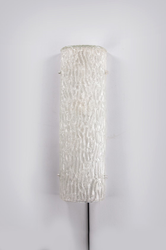 Image 1 of Hillebrand Very large ice lamp wall lamp, 1960