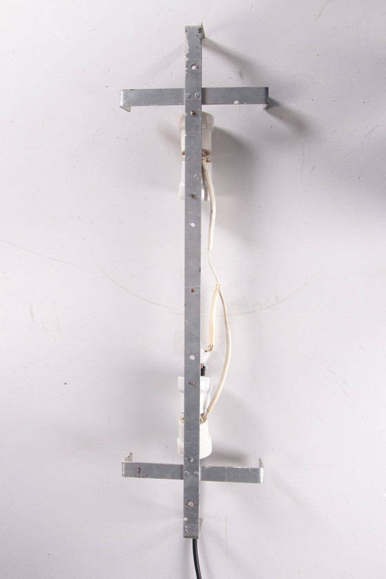 Image 1 of Hillebrand Very large ice lamp wall lamp, 1960