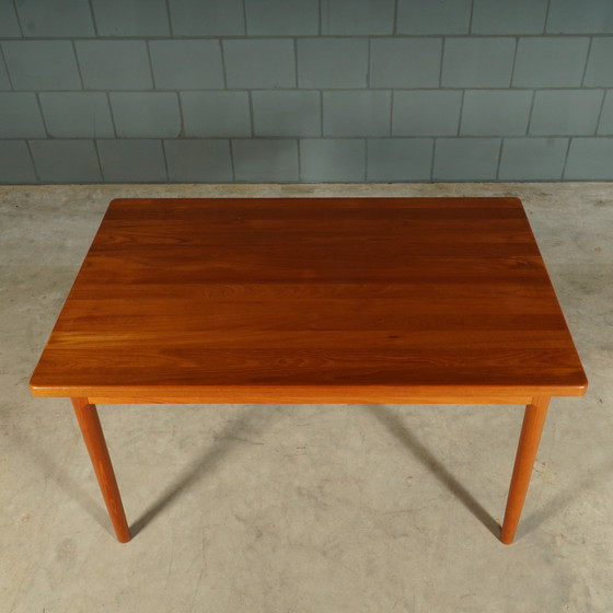 Image 1 of Midcentury Teak Dining Room Set - Table - 4 Chairs