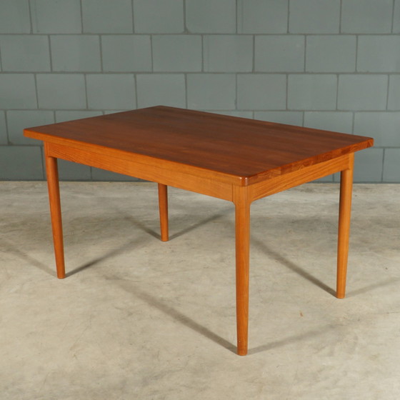 Image 1 of Midcentury Teak Dining Room Set - Table - 4 Chairs