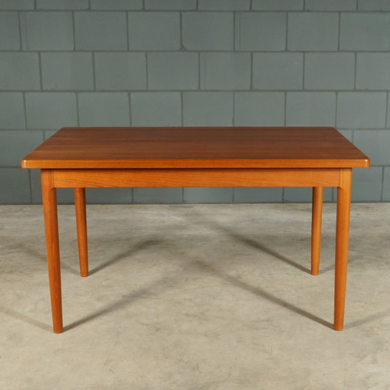 Image 1 of Midcentury Teak Dining Room Set - Table - 4 Chairs