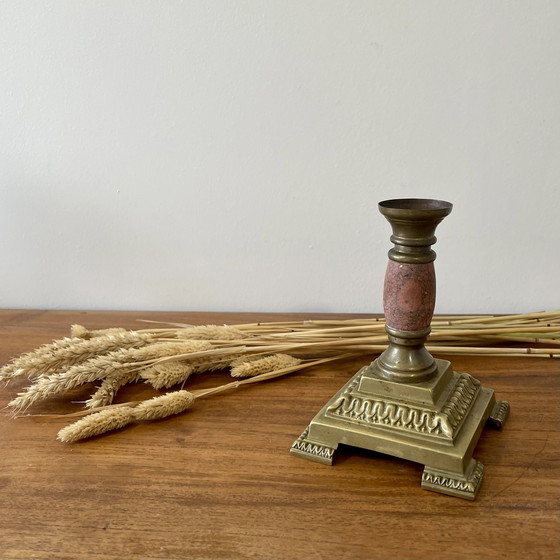 Image 1 of Antique Brass Candlestick