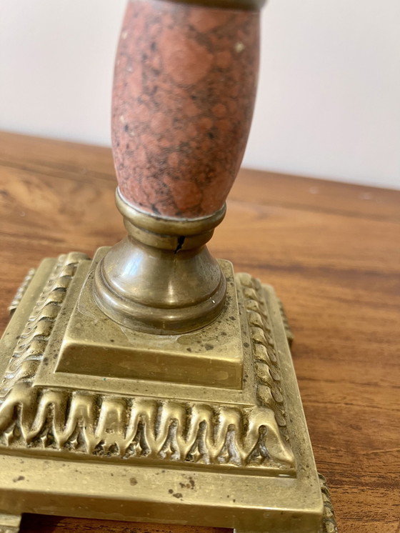 Image 1 of Antique Brass Candlestick