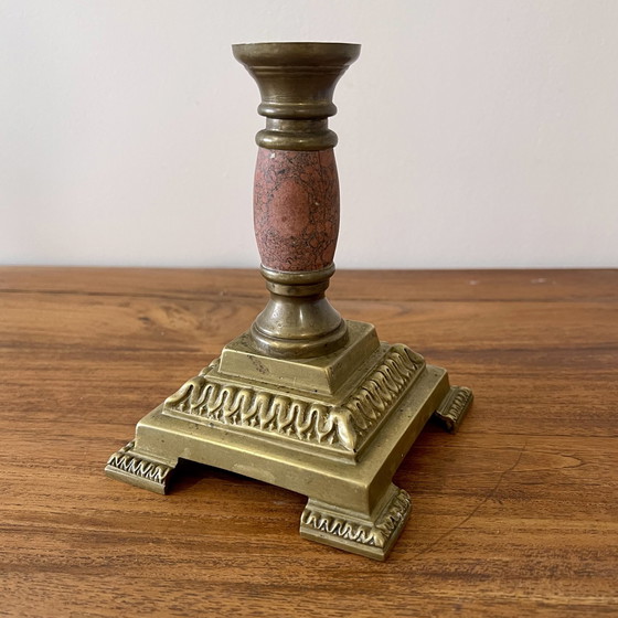 Image 1 of Antique Brass Candlestick