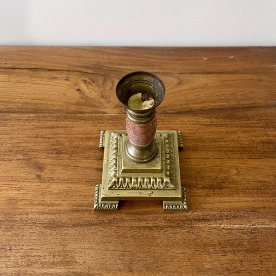 Image 1 of Antique Brass Candlestick