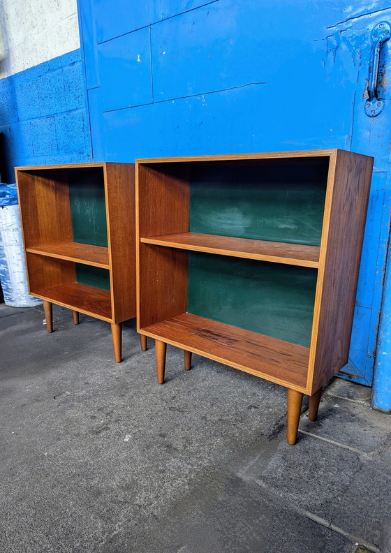 Image 1 of Set Of 2 Danish Teak Cabinets 1960S