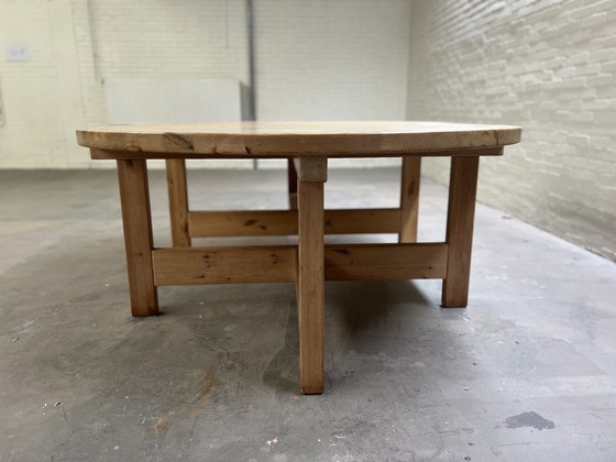 Image 1 of Pine dining room table, 1970s