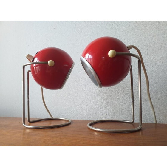 Image 1 of Coppia di lampade da tavolo vintage Space Age 1970