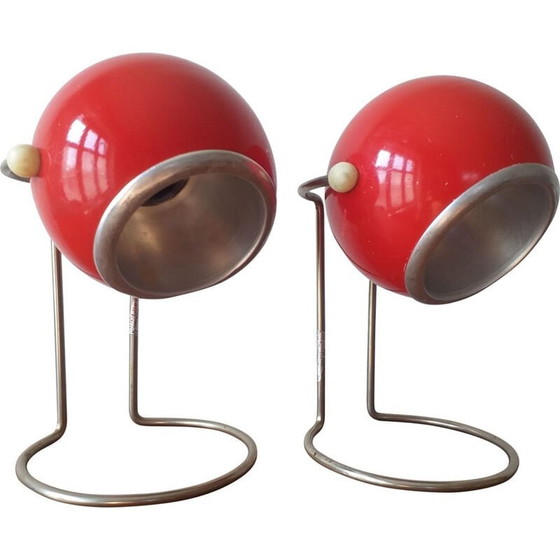 Image 1 of Coppia di lampade da tavolo vintage Space Age 1970