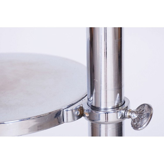 Image 1 of Vintage Art Deco floor lamp in chrome steel, Czechoslovakia 1920