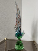 Faisán de cristal de Murano, década de 1960