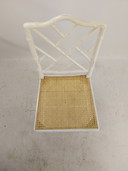 6 X Faux Bamboo Webbing Chairs In Style By Jonathan Adler