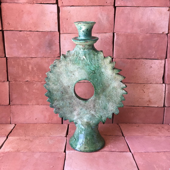 Image 1 of Tamegroute Pottery Candlestick