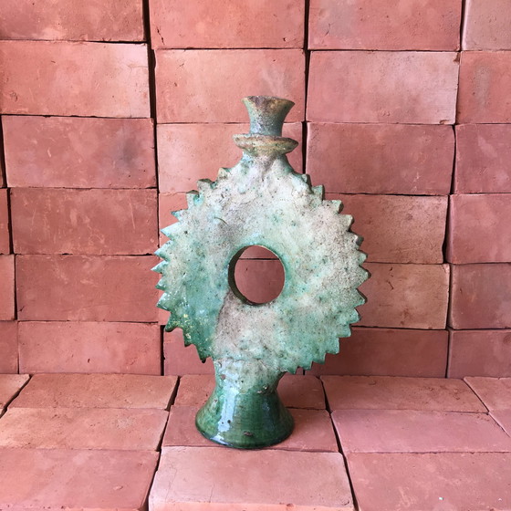 Image 1 of Tamegroute Pottery Candlestick