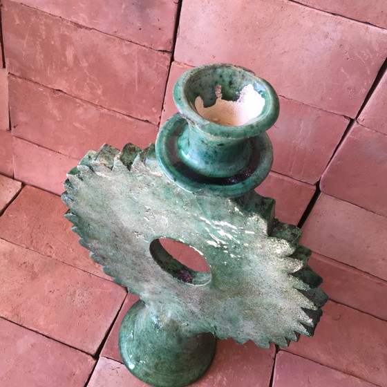 Image 1 of Tamegroute Pottery Candlestick