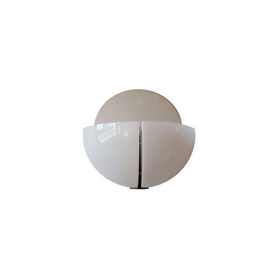 Image 1 of White wall lamp, Manufacturer STILNOVO - 1970s