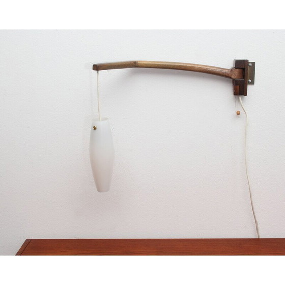 Image 1 of Vintage swiveling boomerang wall lamp, Scandinavian 1960s
