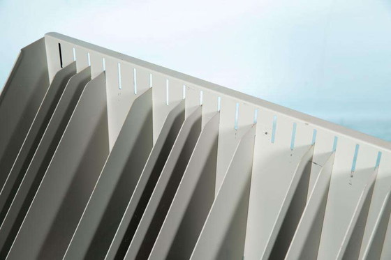 Image 1 of Vintage Metal lecture holder 1960s, LP single storage unit