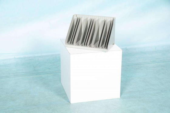 Image 1 of Vintage Metal lecture holder 1960s, LP single storage unit