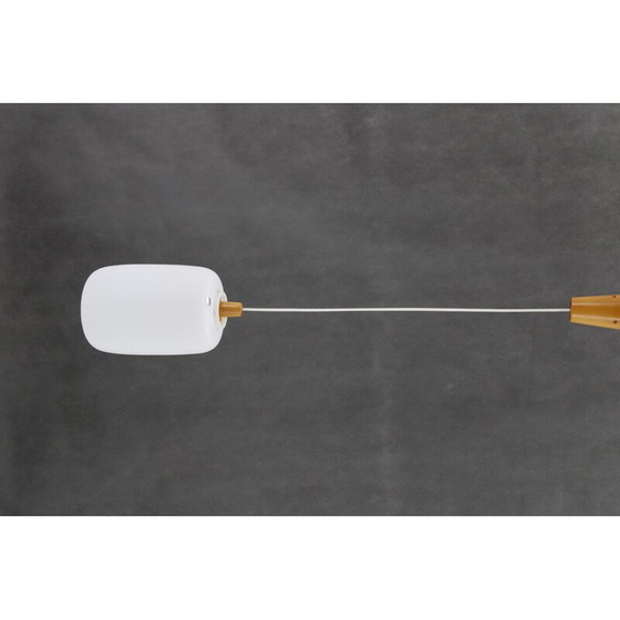 Image 1 of Vintage glass pendant lamp by Uluv, Czechoslovakia 1960s