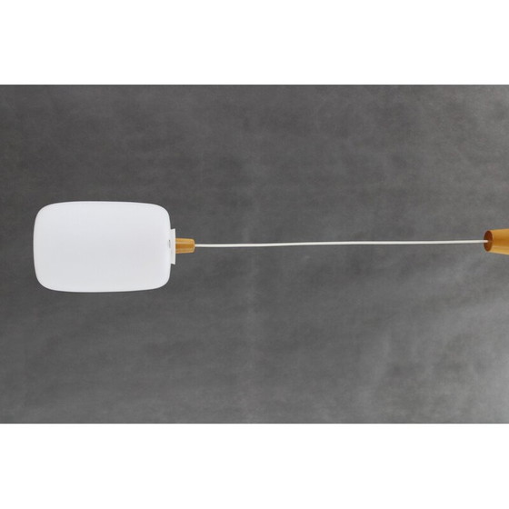 Image 1 of Vintage glass pendant lamp by Uluv, Czechoslovakia 1960s