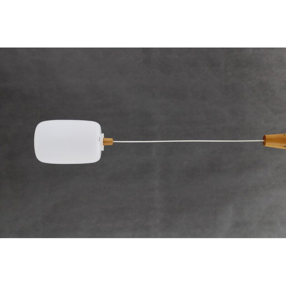 Image 1 of Vintage glass pendant lamp by Uluv, Czechoslovakia 1960s