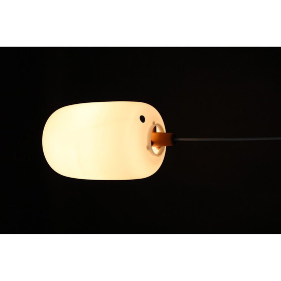 Image 1 of Vintage glass pendant lamp by Uluv, Czechoslovakia 1960s
